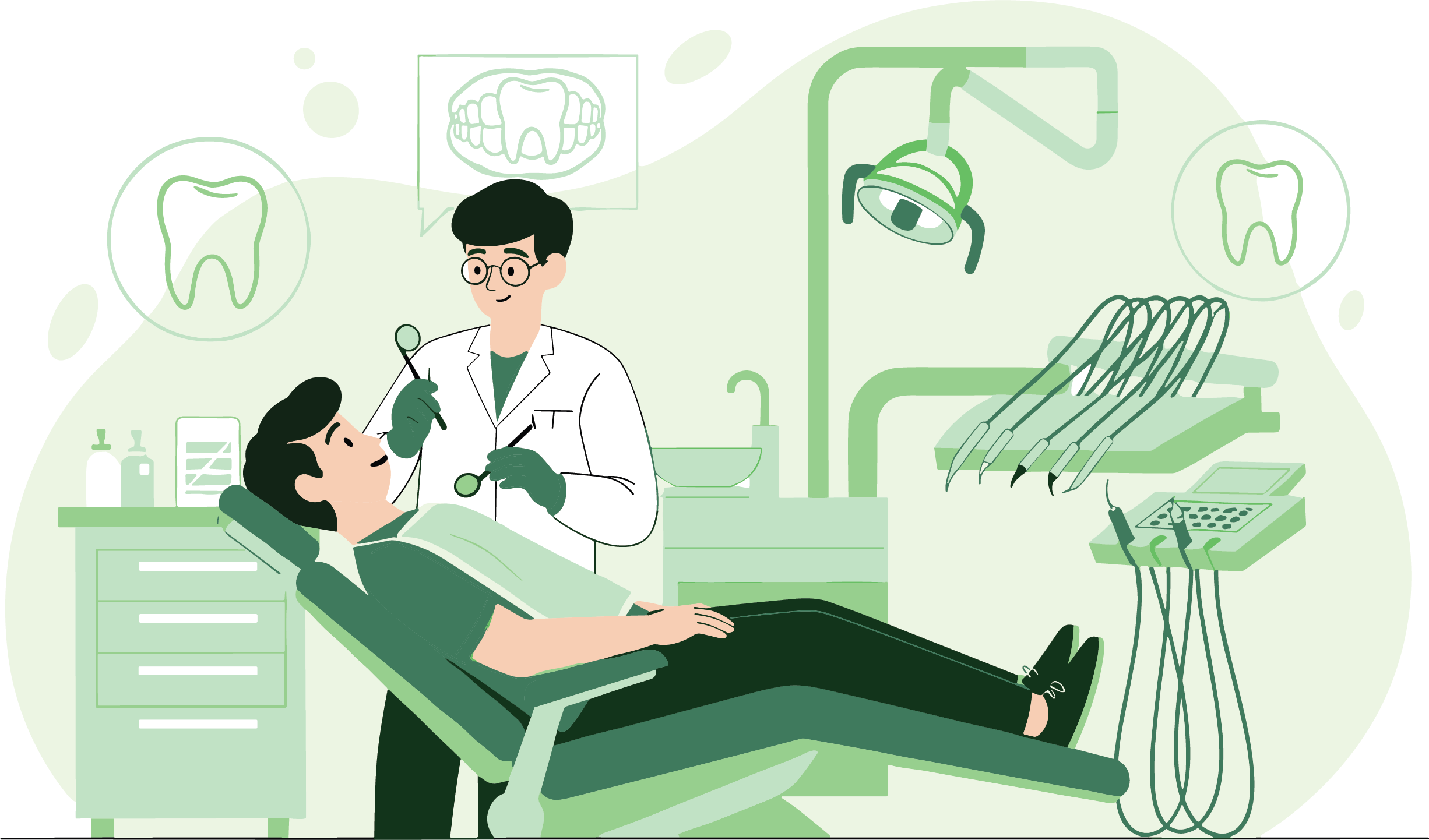 Illustration d'un cabinet dentaire